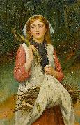 Charles M Russell The young faggot gatherer oil painting reproduction